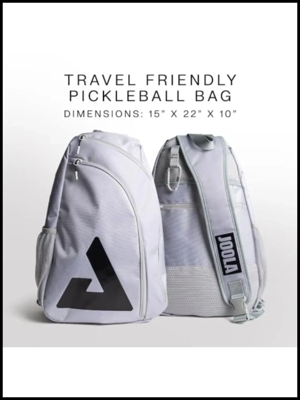 Sling Bag - Lightweight Pickleball Backpack Holds 2 Paddles Crossbody Bottle